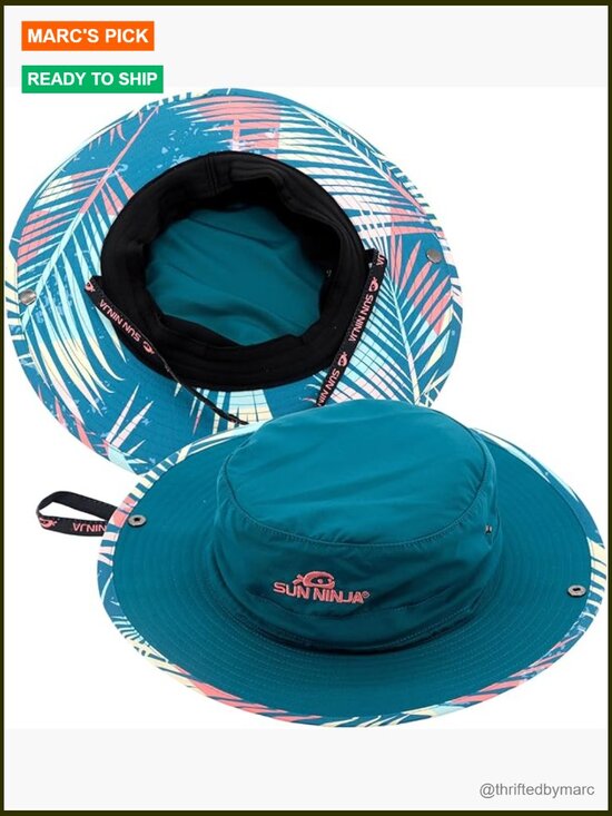 UPF 50+ Adjustable Wide Brim Bucket Hat Cooling Foldable Outdoor Sun Hat main image 7